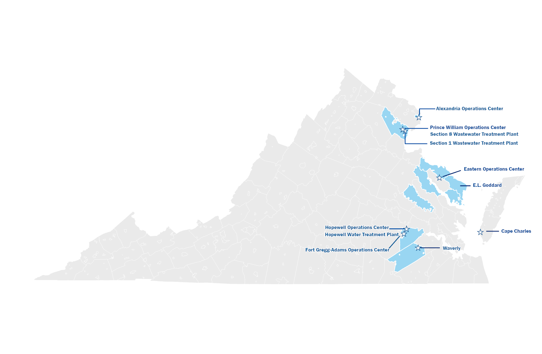 Virginia American Water Systems Map